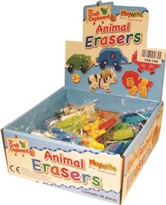 3D Animal Erasers 6cm