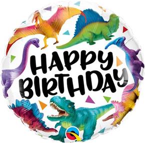 Birthday Colourful Dinosaurs