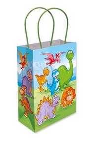 Dinosaur Paper Bag W/Handles 16x22x9cm