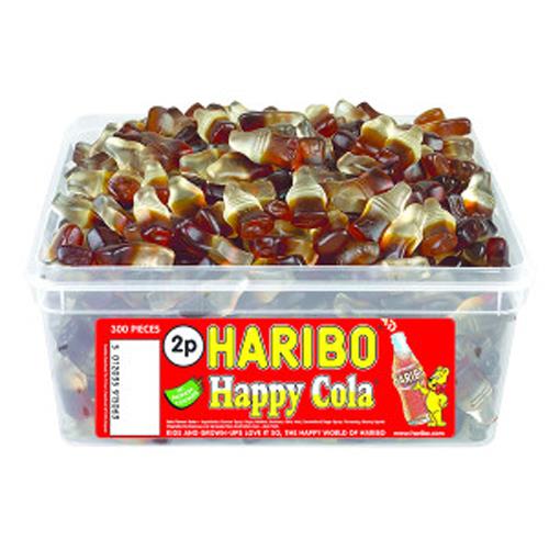 Haribo Happy Cola Bottles Tub