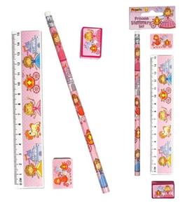 Princess 4 pce Stationery Set 17cm