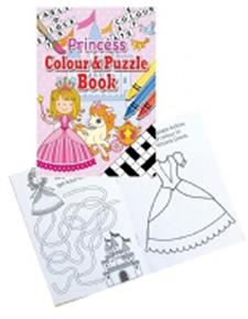 Princess A6 Colouring & Puzzle Book