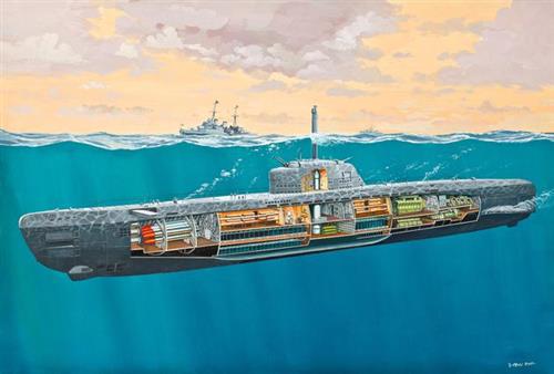U-Boat Type VII with Full Interior and Engines Minecraft Map