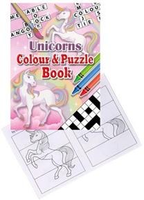 Unicorn A6 Colouring & Puzzle Book