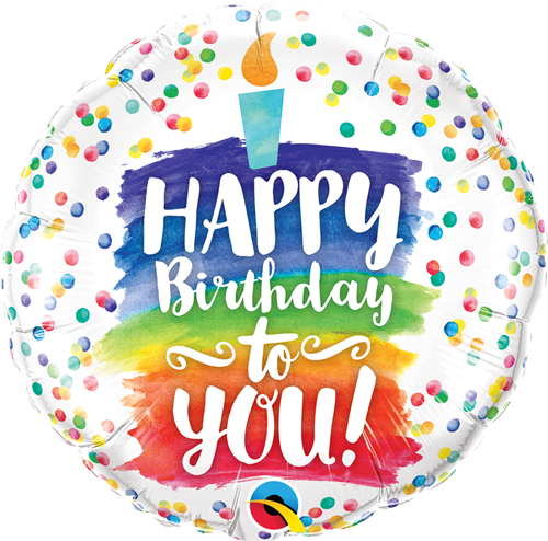happy Birthday to you Rainbow Cake